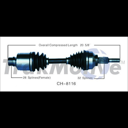 SURTRACK AXLE Cv Axle Shaft, Ch-8116 CH-8116